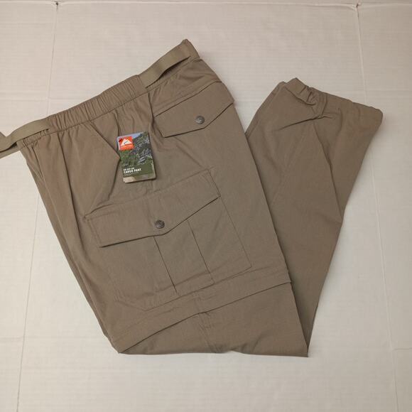 Ozark Trail Zip Off Convert Cargo Pants Men's 38x30 Taupe - Picture 1 of 11